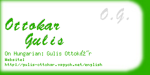 ottokar gulis business card